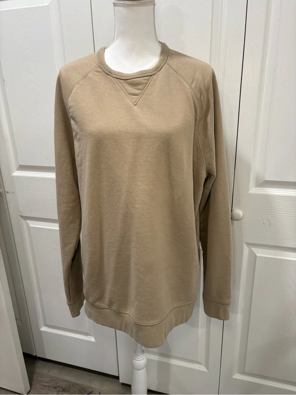 J. Crew Men's Crewneck Sweatshirt in Beige